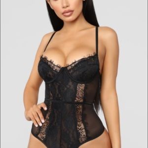 Fashion Nova Black Lace Top